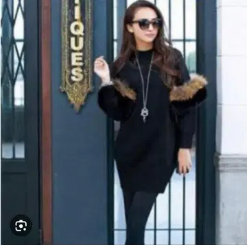 [ Chesty Miss Adora ] 새상품급 퍼 니트 원피스