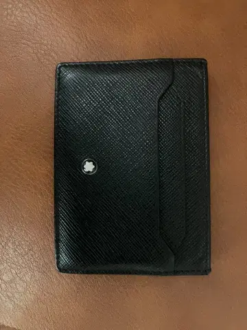 몽블랑 블랙 가죽 카드 케이스
