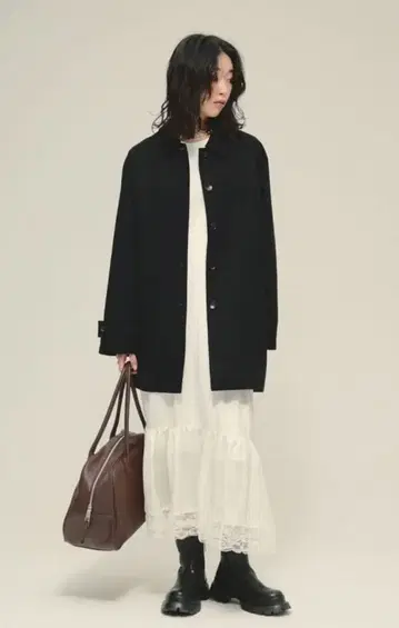 eL JEANASIS 스웨이드 싱글 코트