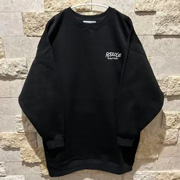 미사용 새상품 RODEO CROWNS 로고 맨투맨 블랙 프리 사이즈