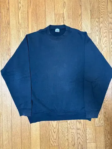 90s BVD USA제 블랙 무지 맨투맨