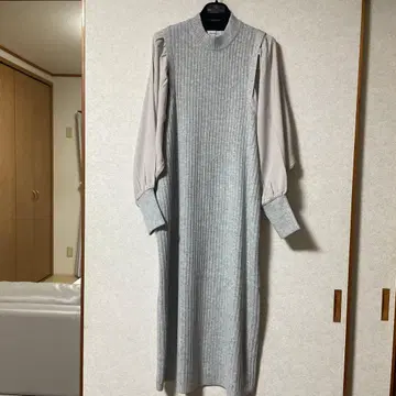 MEDOC 오리지널 니트 원피스 38 라이트 그레이