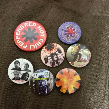 레드 핫 칠리 페퍼스 배지 세트 7개
