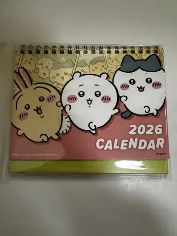 치이카와 (먼작귀) 탁상 달력 2026 미니 씰 포함