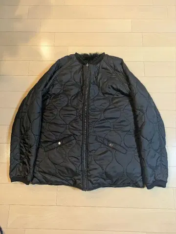 AOZORA 리버서블 그리즐리 곰 가죽 퀼팅 자켓