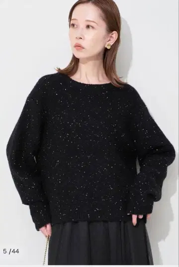 SLOBE IENA 스팽글 니트 블랙