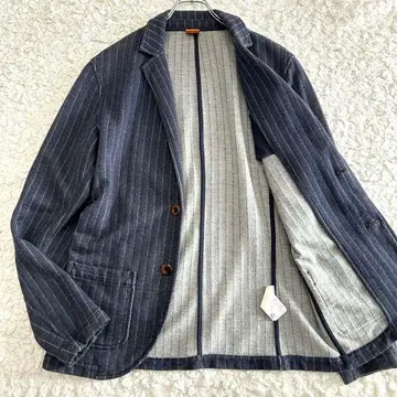 [ 절판 ] HUGO BOSS 오렌지 택 스트라이프 테일러드 자켓