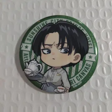 진격의 거인 이케프리 미니 캐릭터 글리터 캔뱃지 리바이 1개