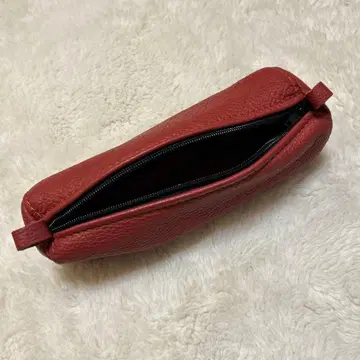 CANAPES DUVIVIER 가죽 파우치 레드