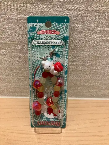 [미사용 새상품] 신슈 한정판 챠미 키티 접이식 휴대용 스트랩