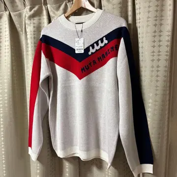 MUTA MARTING V넥 니트 스웨터 L