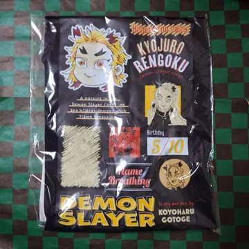 귀멸의 칼날 점프샵 벌스데이 T셔츠 렌고쿠 쿄쥬로