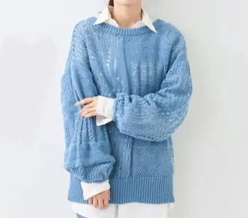 2WAY 리본 시스루 니트 프릭스스토어