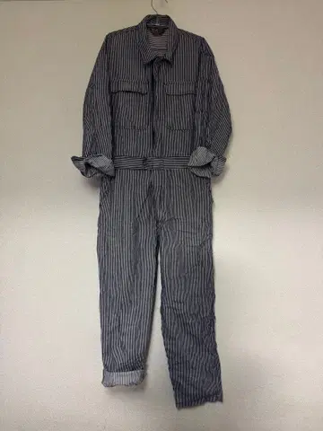 히코리 스트라이프 오버롤 L 사이즈 멋진 작업복