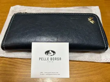 Pelle Borsa 네이비 다크 네이비 장지갑