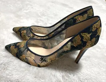 다이애나 하이힐 아트 시리즈 꽃무늬 23cm