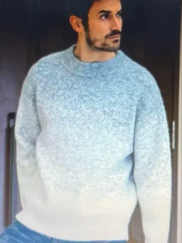 1plu1uguale3 RELAX 그라데이션 크루넥 니트