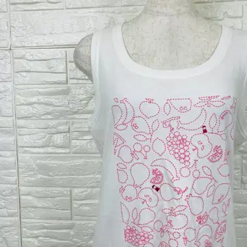 스튜디오 피코네 탱크탑 L 자수 후르츠 패턴 [ 2680-19 ]