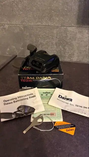레어 TEAM DAIWA TD2Hi 상자 설명서 보증서 포함