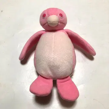 [ 레어 ] 핑크 핑구 봉제 인형 스트랩 스미토모 생명 핑크 리본