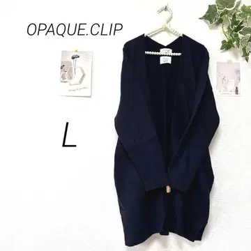 8066-2 오파크 클립 니트 가디건 L 무지