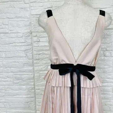 머큐리 듀오 원피스 플리츠 V넥 [ 2826-2 ]