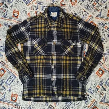 빈티지 에이브러햄&스트라우스 긴팔 체크 셔츠