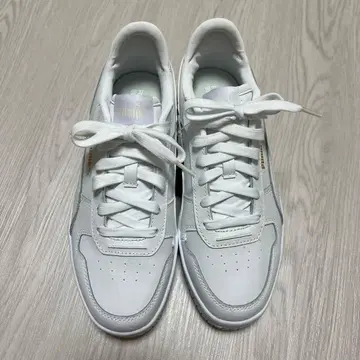 PUMA 스니커즈 화이트 통굽 칼리나 스트릿 25.0cm