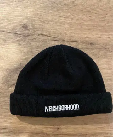 NEIGHBORHOOD 니트 모자 블랙 얕은 타입
