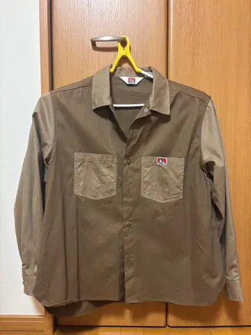 BEN DAVIS 브라운 긴팔 셔츠 L