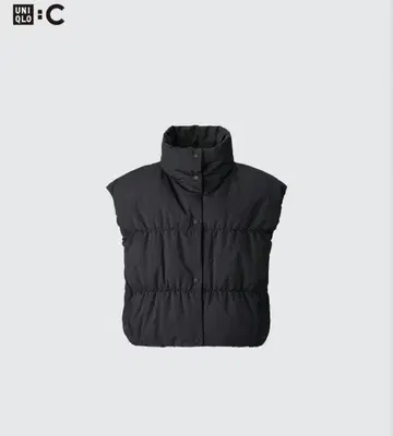 유니클로C 다운 크롭 베스트