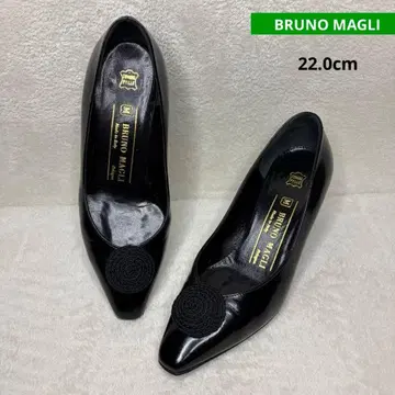 BRUNO MAGLI 펌프스 가죽 블랙 22cm