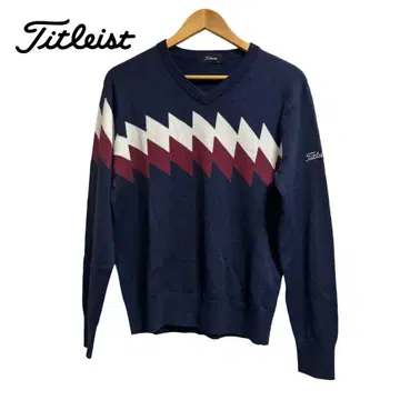새상품급 Titleist 남성용 V넥 스웨터 골프 겨울