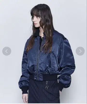 6 ROKU 나일론 트윌 MA-1 블루종