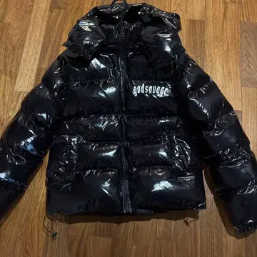 godsvage 블랙 다운 자켓