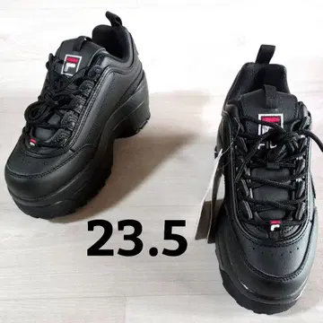 새상품 FILA 휠라 디스럽터 2 웨지 통굽 스니커즈 23.5 블랙