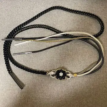 성인식 허리띠 블랙