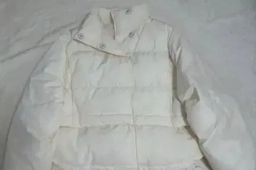 파실 아이보리 숏 기장 패딩 자켓 새상품