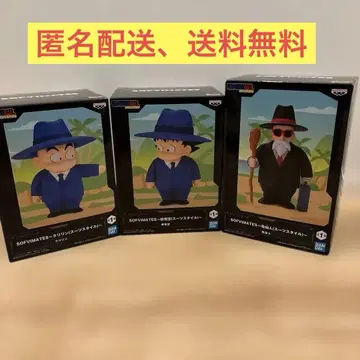 드래곤볼 소프트 비닐 메이츠 손오공 & 크리링 & 무천도사 수트