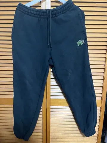 LACOSTE 스웨트 팬츠 블랙 S