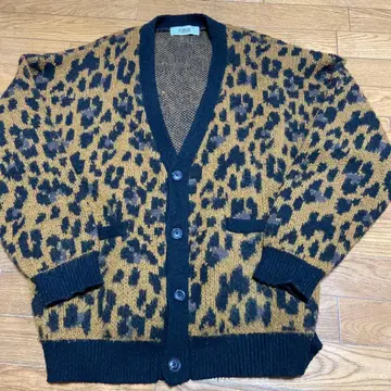 PUBLUX 레오파드 무늬 가디건 L