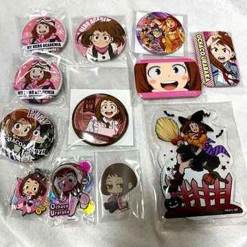 우라라카 오챠코 캔뱃지 아크릴 스탠드 엽서 세트