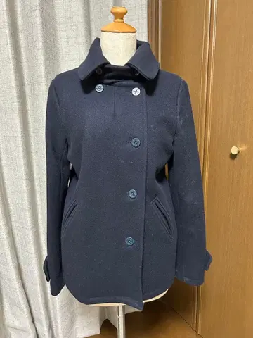 URBAN RESEARCH 네이비 피 코트