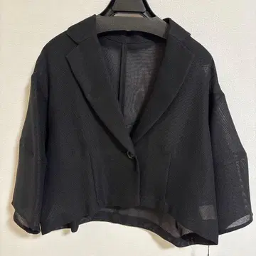 Aga 시스루 자켓 블랙