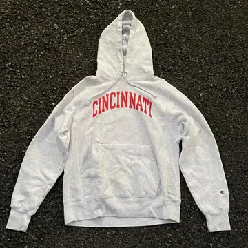 Champion 리버스 위브 CINCINNATI 후드티 그레이 M