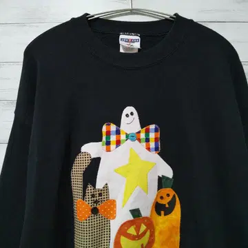 JERZEES 할로윈 맨투맨 트레이닝복 블랙 USA 구제 의류