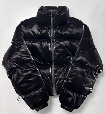 ZARA 다운 자켓 XS 짧은 기장 반질반질 yokosquad