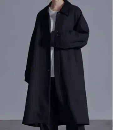 루스 오버 멜톤 코듀로이 스탠 칼라 코트