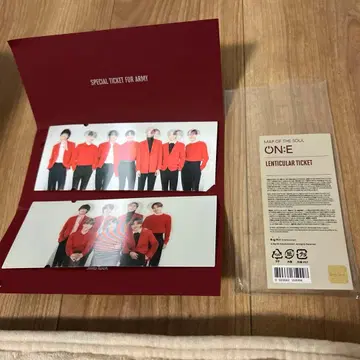 BTS MAP OF THE SOUL ON:E 렌티큘러 티켓