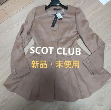 SCOT CLUB 베이지 울 코트 사이즈 M